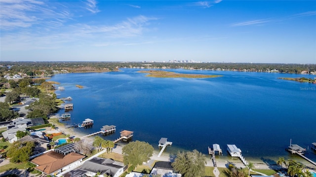 5006 Monet Ave, Belle Isle, FL 32812 - drone / aerial view with a water view