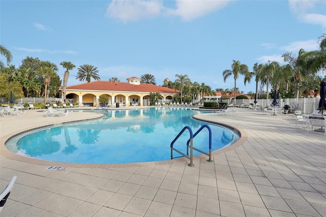 view of pool with a patio