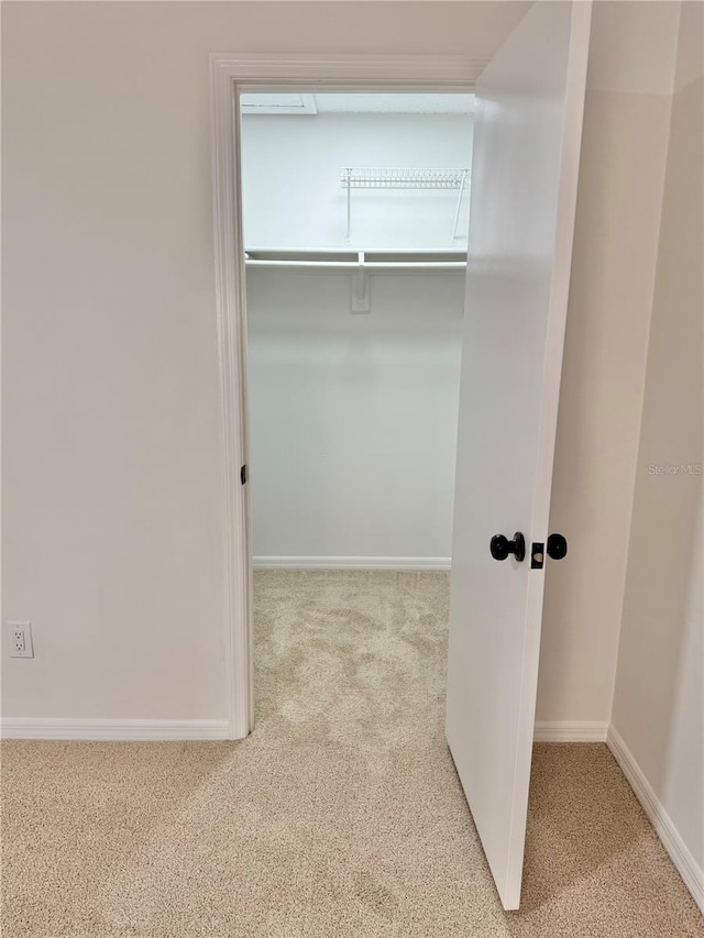 view of closet