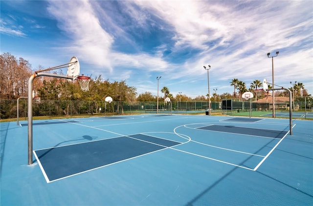 view of sport court