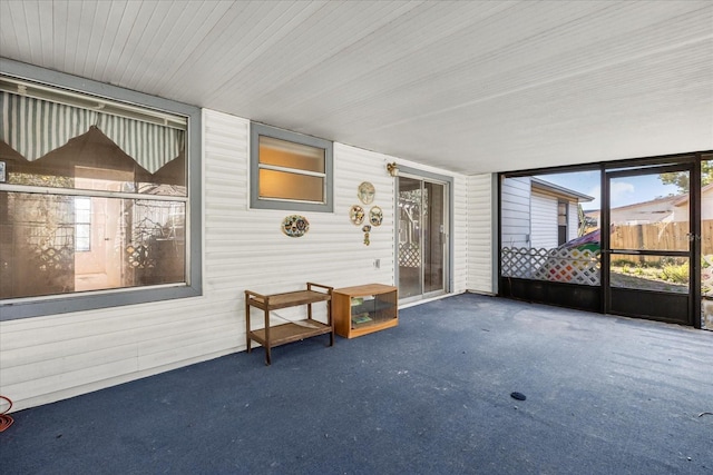 view of sunroom