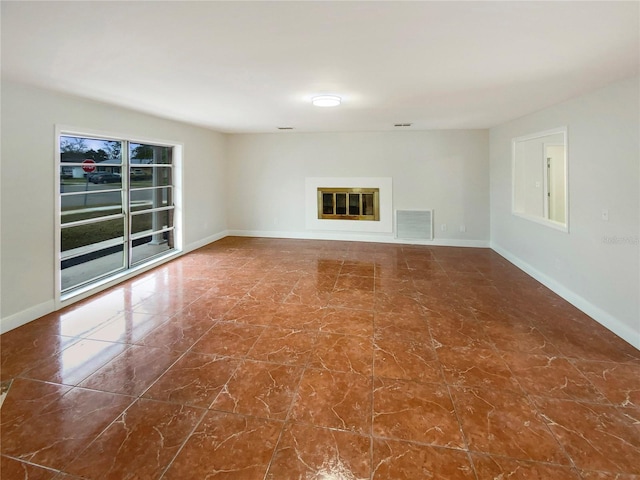 view of unfurnished living room