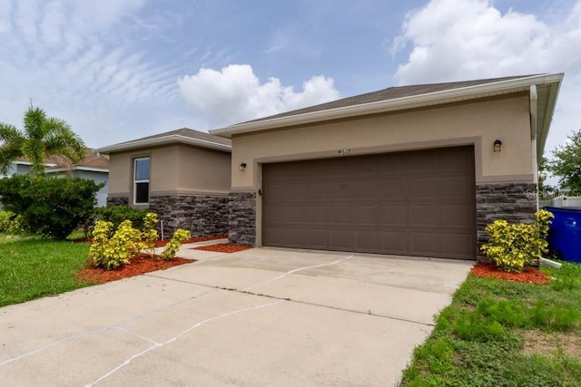 view of front of home featuring a garage