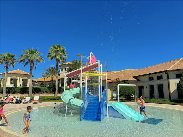 view of community jungle gym