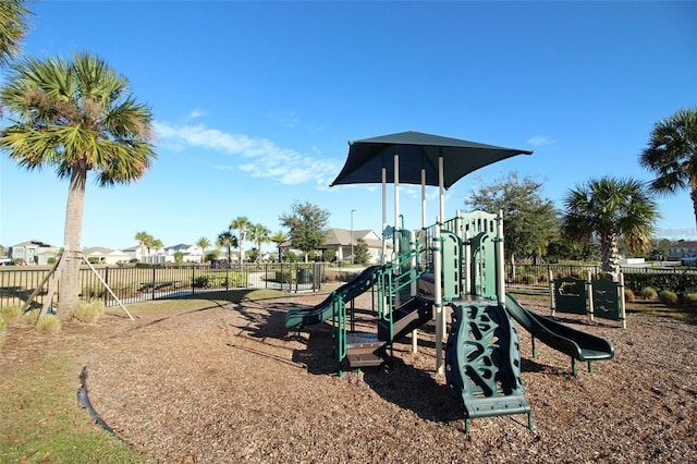 view of jungle gym