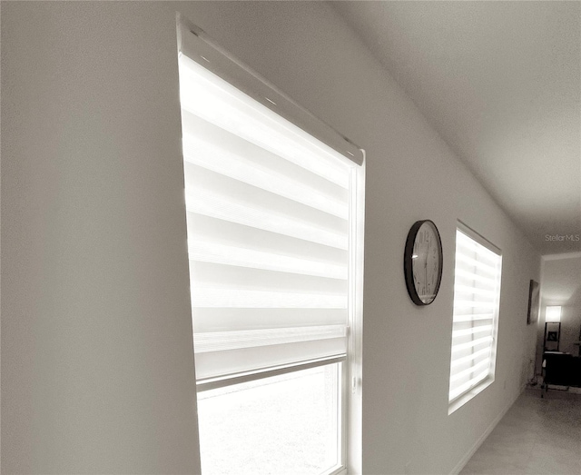 corridor with a wealth of natural light