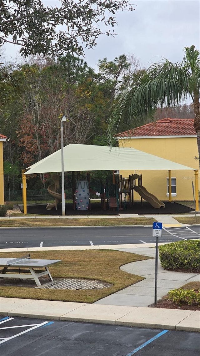 exterior space featuring a playground