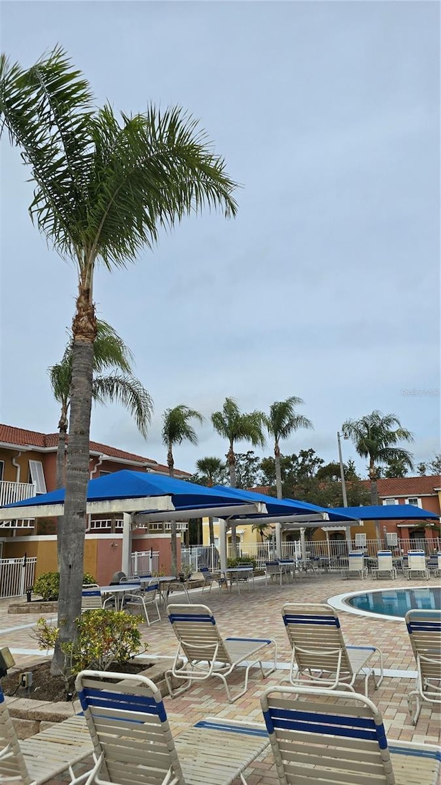 view of pool with a patio area