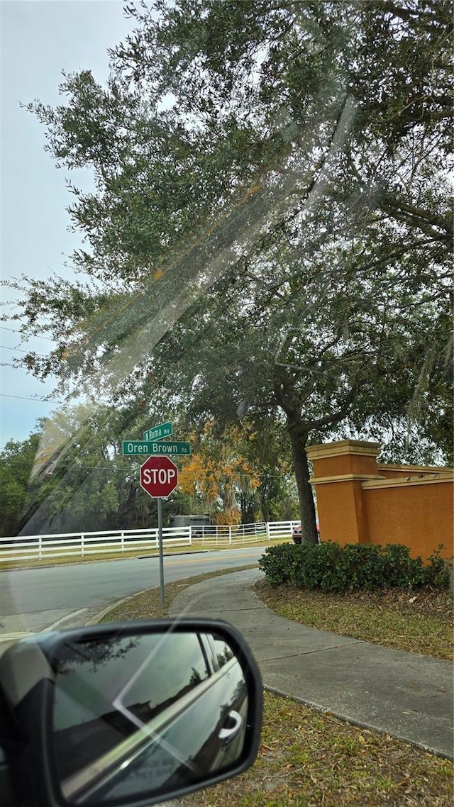 view of street featuring a rural view