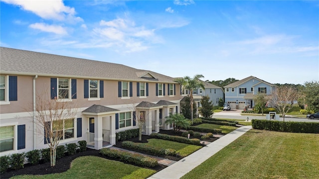 view of front of house with a front yard