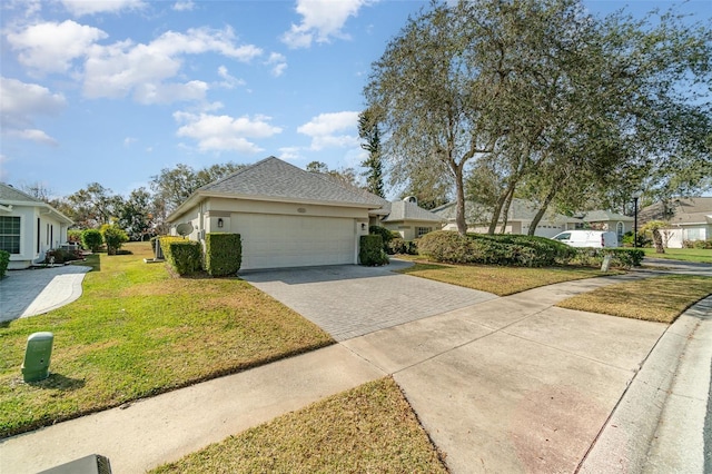 view of front of house with a front yard