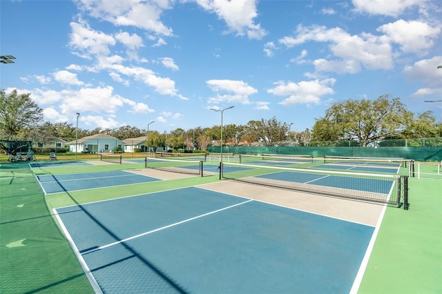 view of tennis court