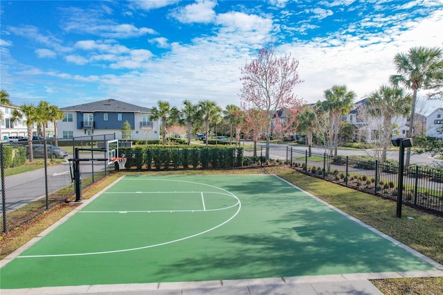 view of sport court