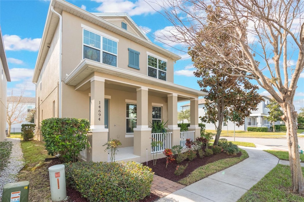 view of front of house with a porch