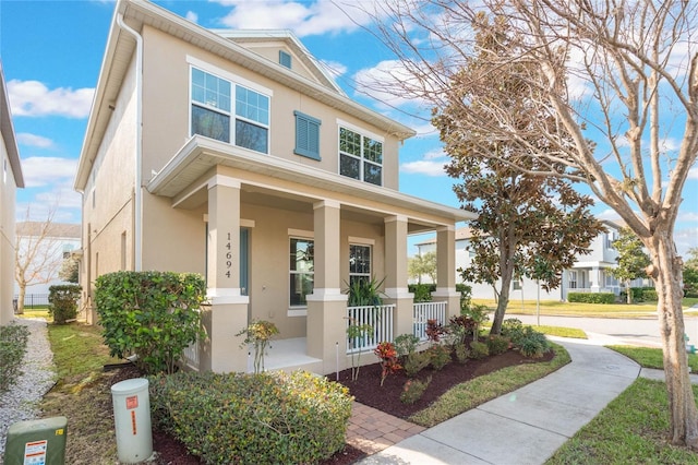 view of front of house with a porch