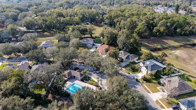 bird's eye view with a residential view