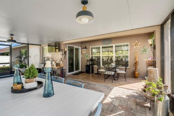 view of sunroom / solarium