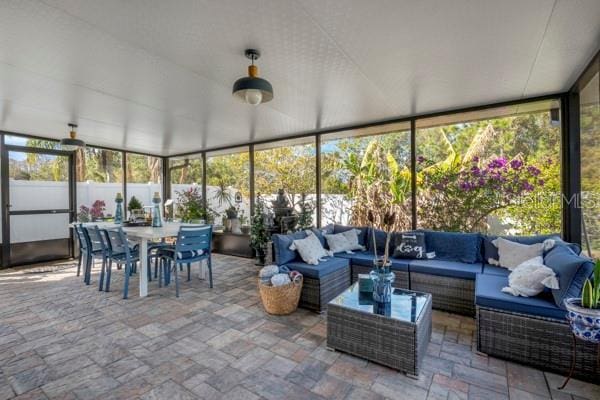 view of sunroom / solarium