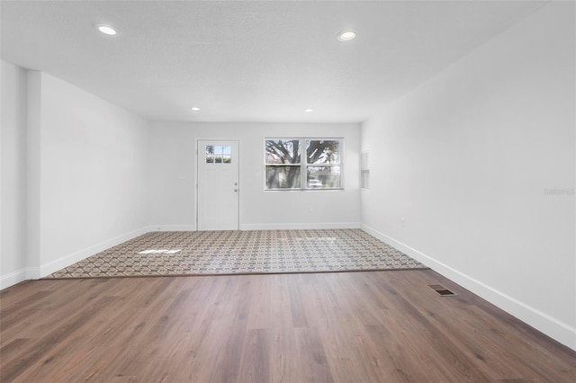 interior space featuring hardwood / wood-style floors