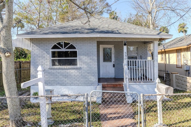 bungalow featuring a porch