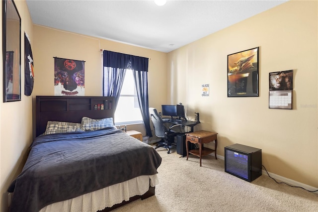 bedroom featuring carpet flooring