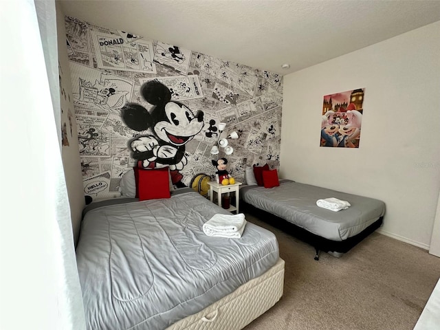 bedroom featuring carpet flooring