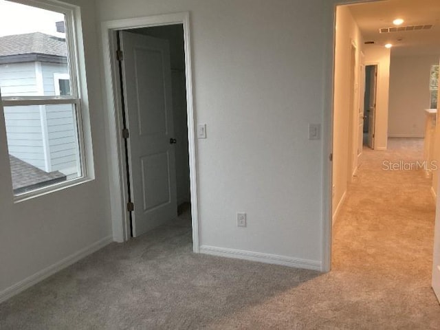 view of carpeted empty room