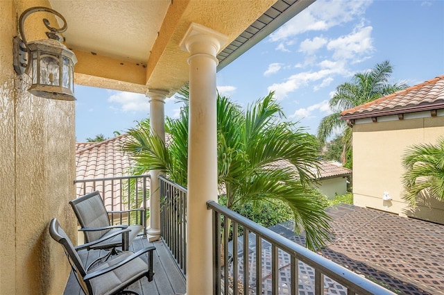 view of balcony