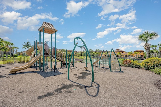 view of jungle gym