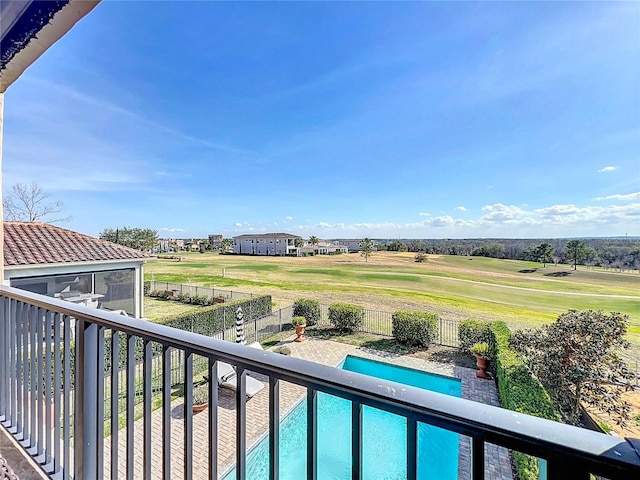 balcony featuring a patio area