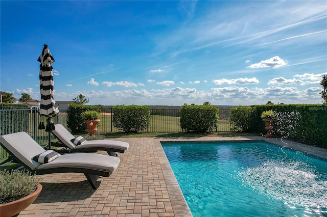 view of pool with a patio area