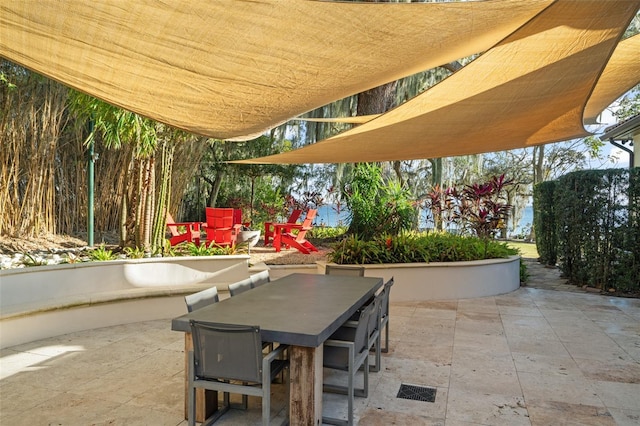 view of patio / terrace featuring outdoor dining space