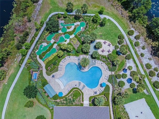 birds eye view of property