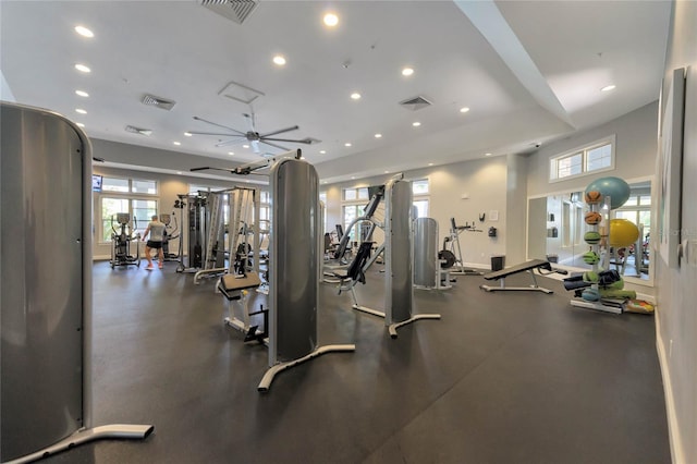 view of workout area