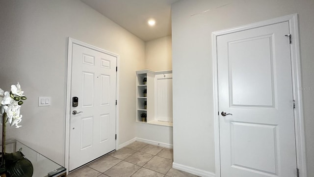 view of tiled foyer