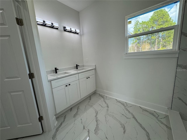 bathroom with vanity