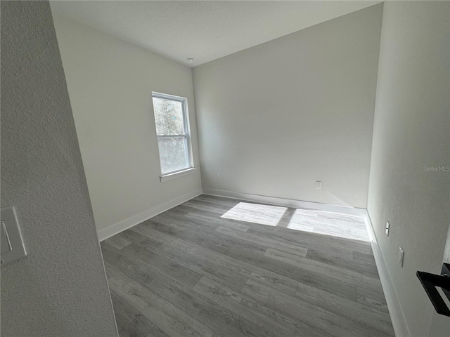 empty room featuring light hardwood / wood-style flooring