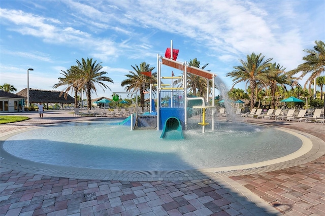 view of jungle gym