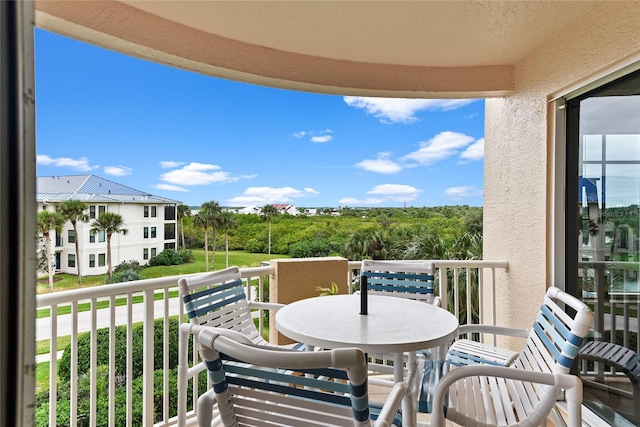 view of balcony