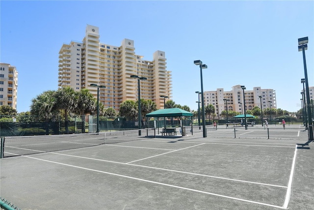 view of tennis court