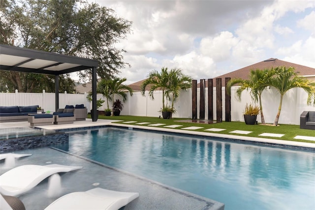 526 First Cape Coral Dr, Winter Garden, FL 34787 - view of swimming pool with an outdoor hangout area