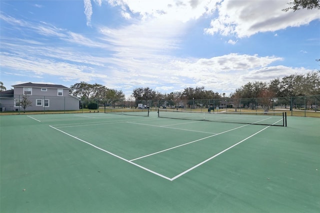 view of tennis court