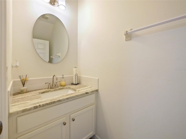 bathroom featuring vanity