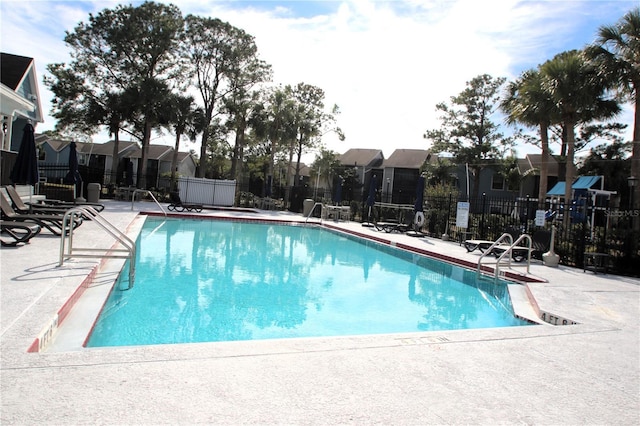 view of pool with a patio