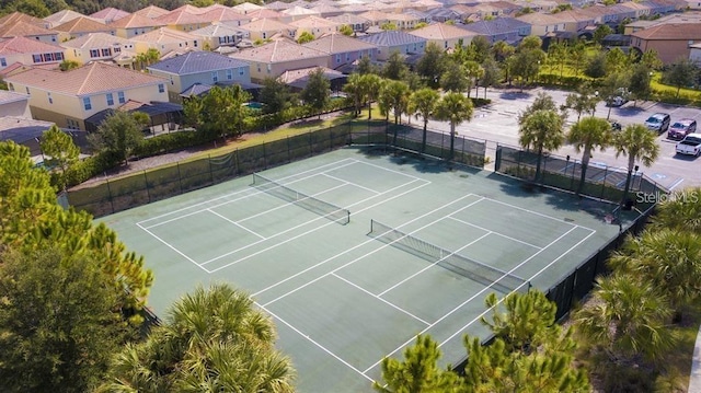 view of tennis court