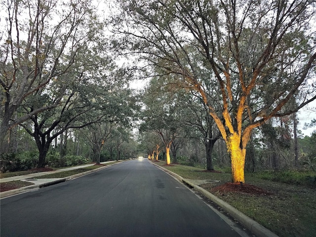 view of road