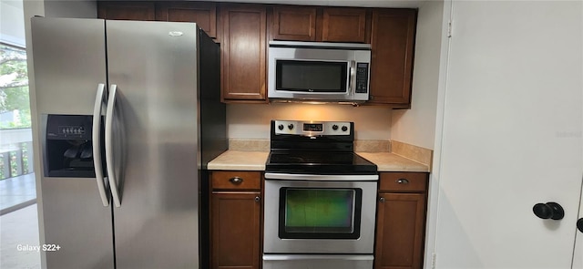 kitchen with stainless steel appliances