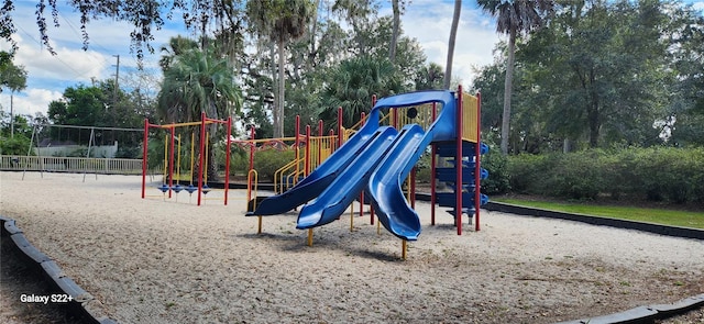 view of play area