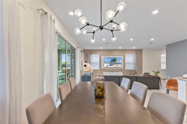 view of dining room