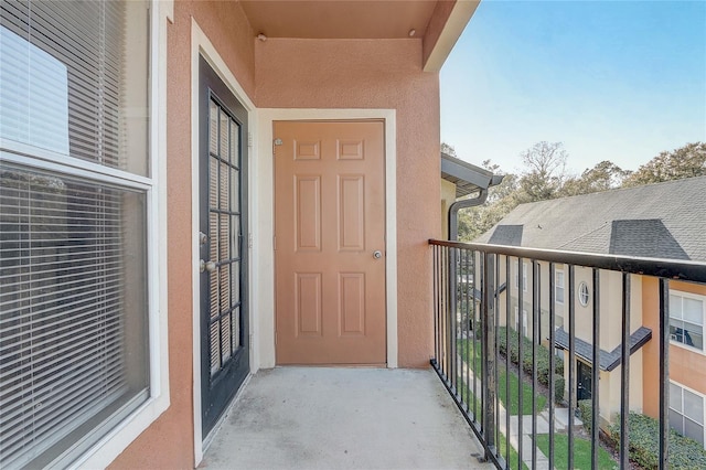 view of balcony